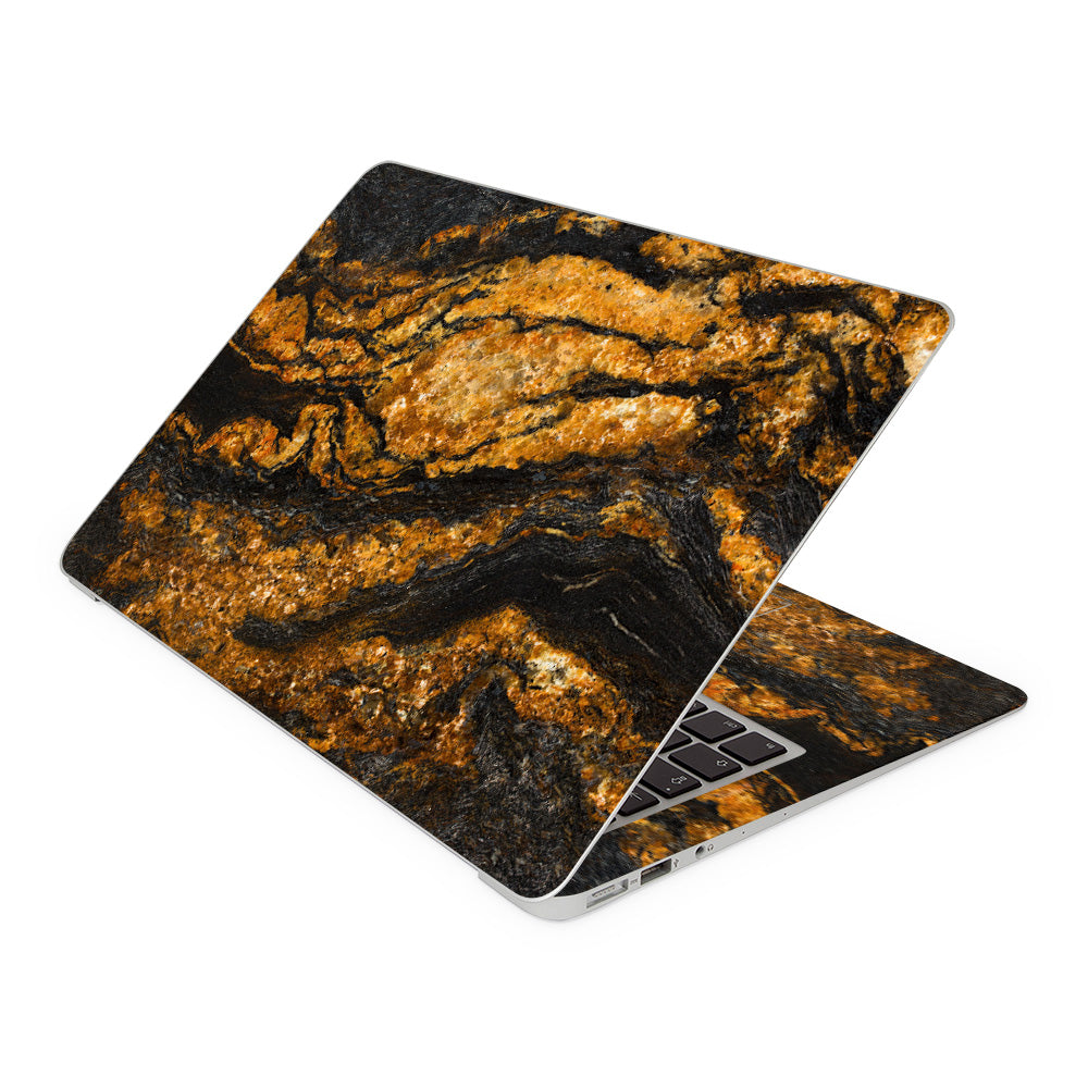 Black &amp; Gold Marble MacBook Air 13 Skin