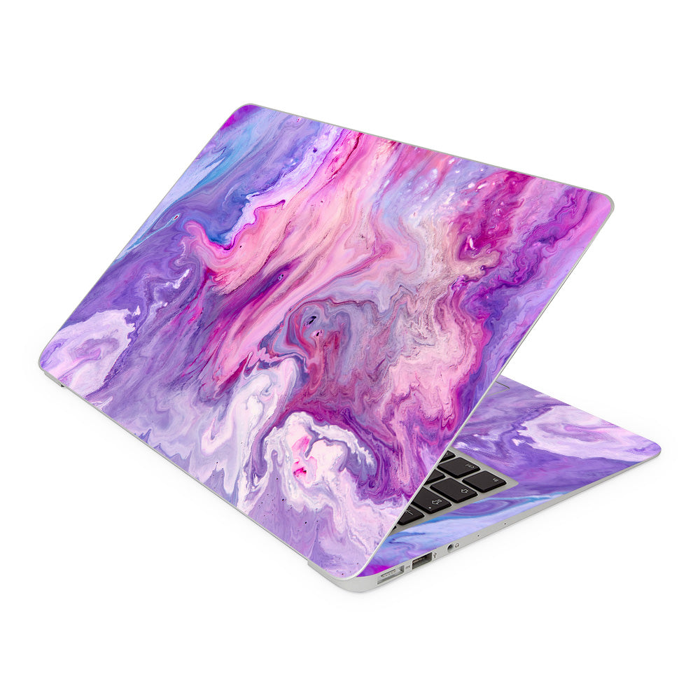 Purple Marble Swirl MacBook Air 13 Skin