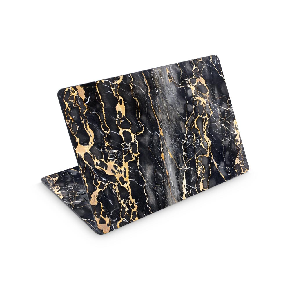 Slate Grey Gold Marble MacBook Air 15 M2 (2023) Skin