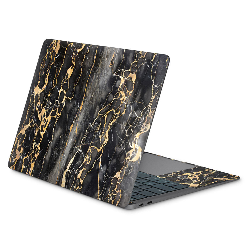 Slate Grey Gold Marble MacBook Air 13 (2018) Skin