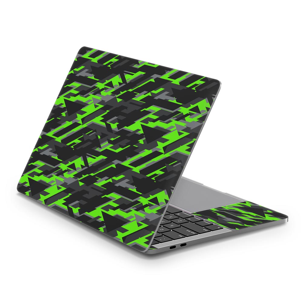 Green Geometric Camo MacBook Pro 13 (2016) Skin