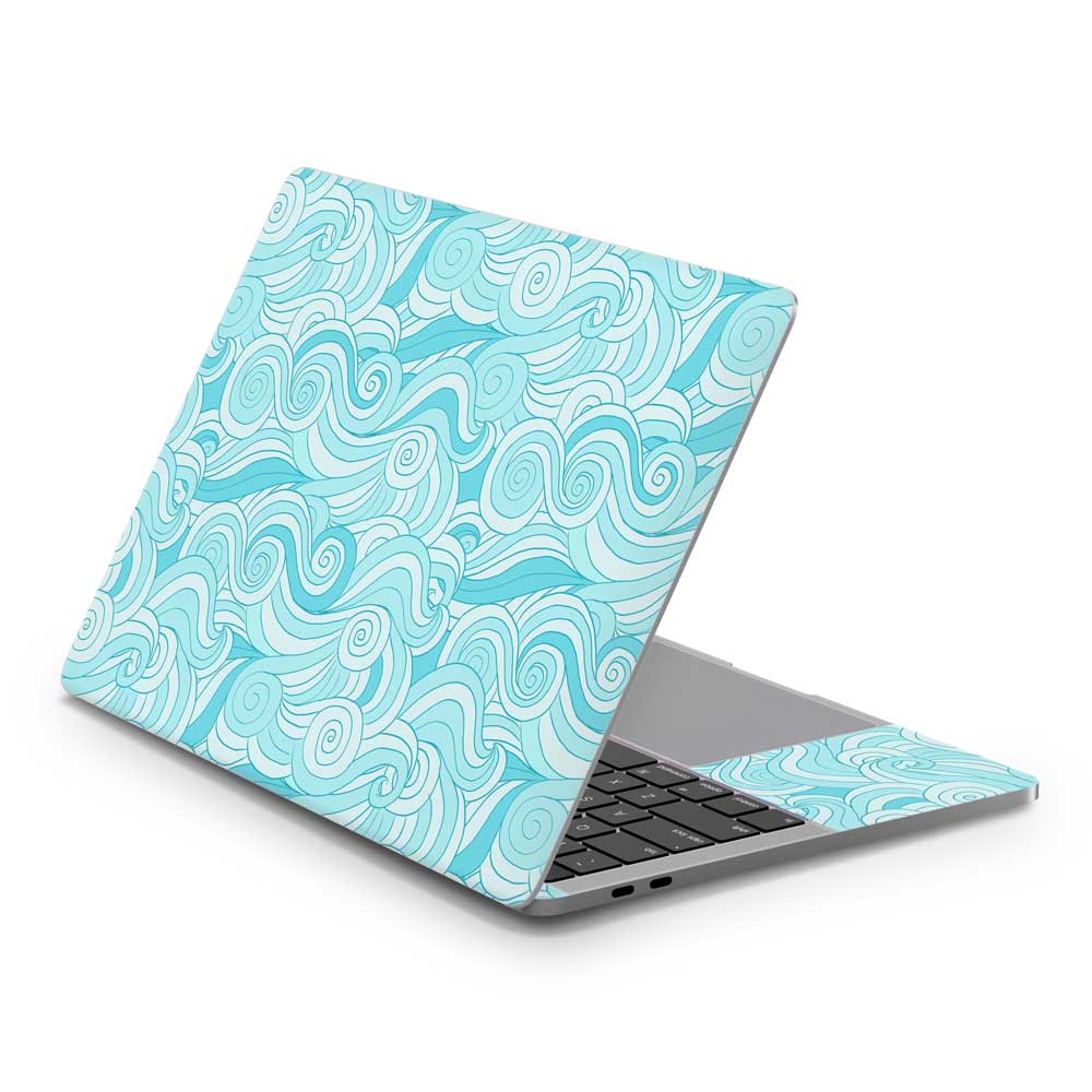 Blue Waves MacBook Pro 13 (2016+) Skin
