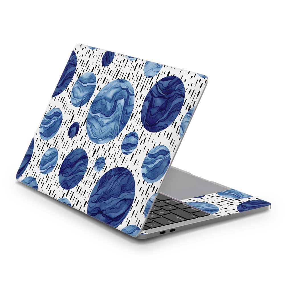 Blue Wave Drops MacBook Pro 13 Skin