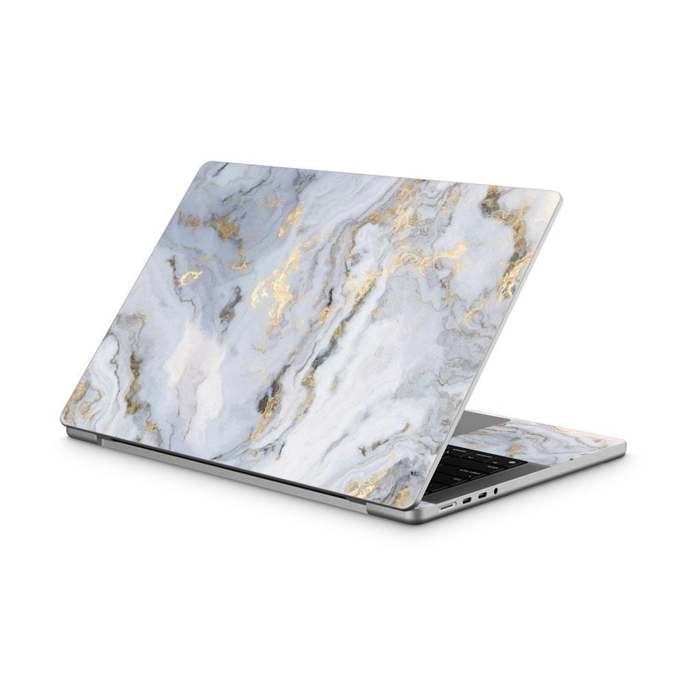 Curly Gold Marble MacBook Pro 14 (2021) Skin