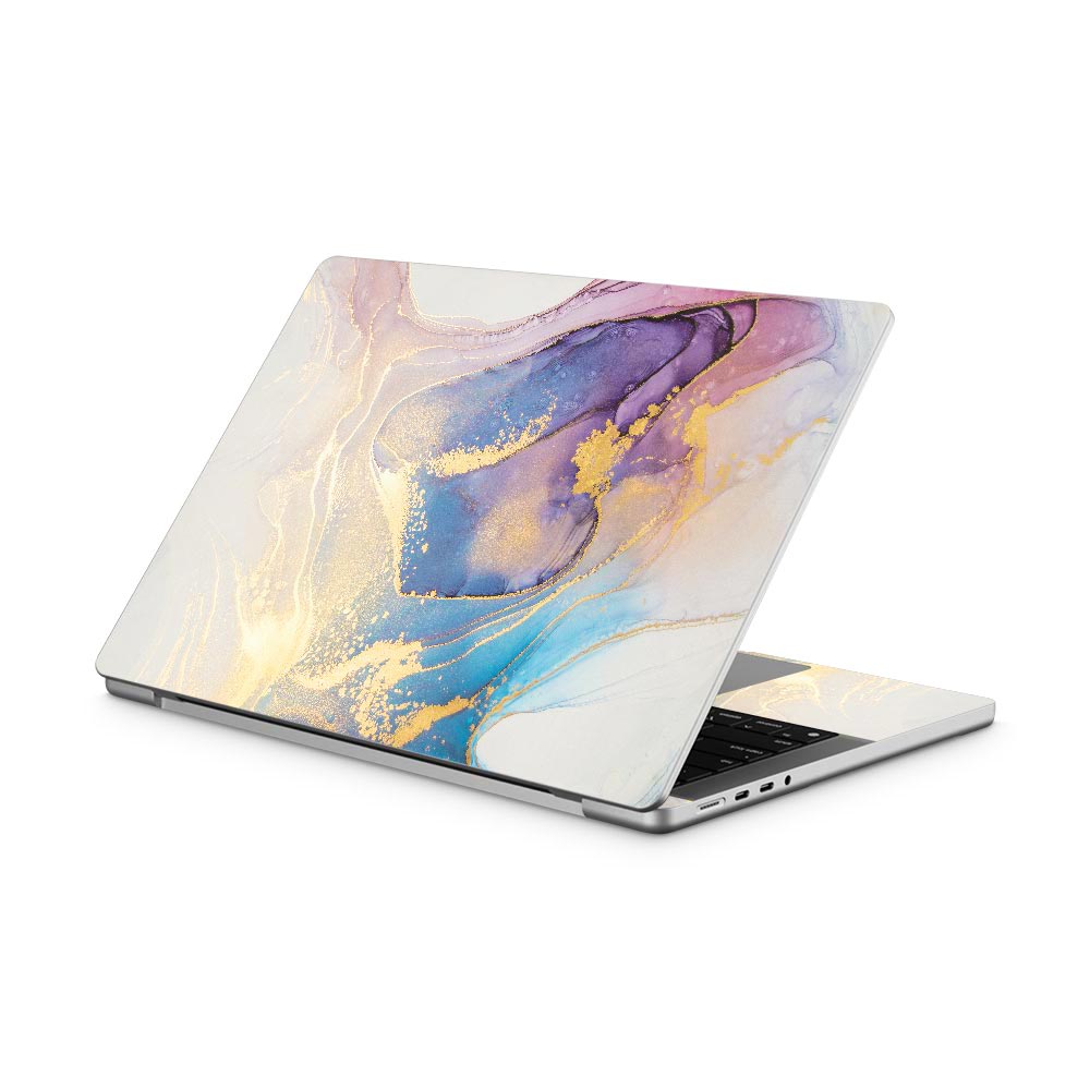 Mauve Marble Swirl MacBook Pro 14 Skin
