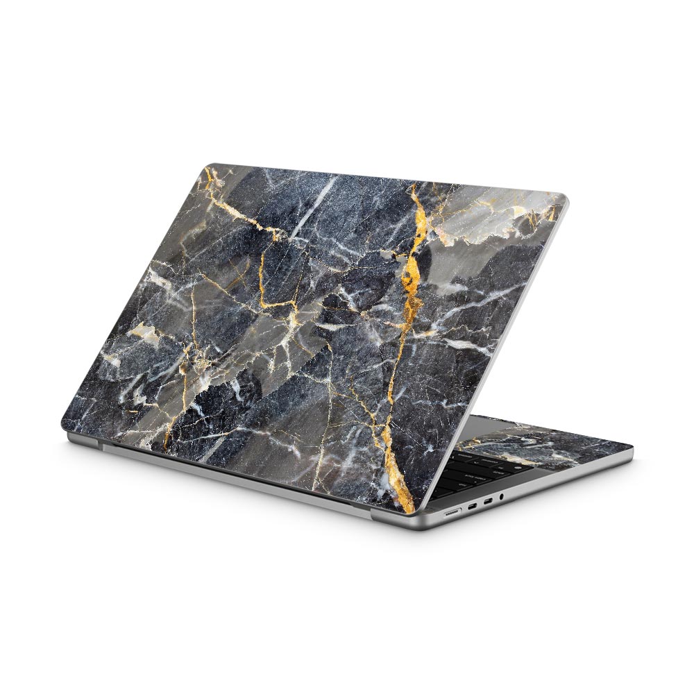 Slate Gold Marble MacBook Pro 14 (2021) Skin