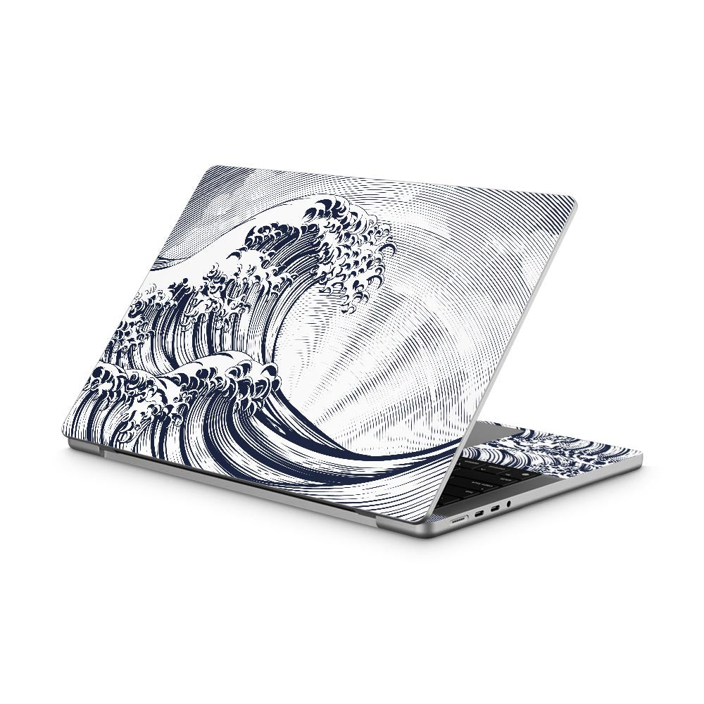 Ocean Great Wave MacBook Pro 14 (2021) Skin
