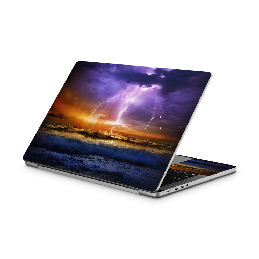 Purple Ocean Storm MacBook Pro 14 (2021) Skin