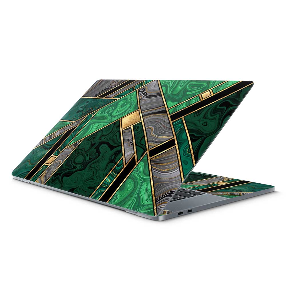 Green Art Deco Marble MacBook Pro 16 (2019) Skin