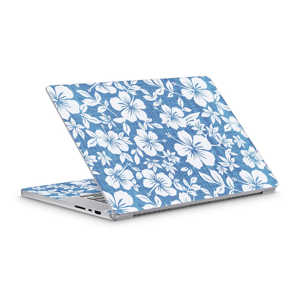 Hibiscus Blue MacBook Pro 16 (2021) Skin