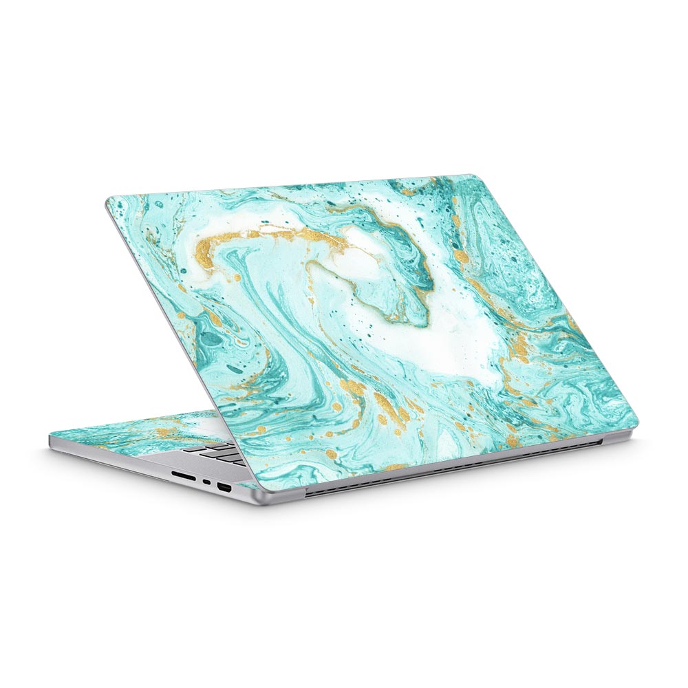 Ocean Marble Swirl MacBook Pro 16 (2021) Skin