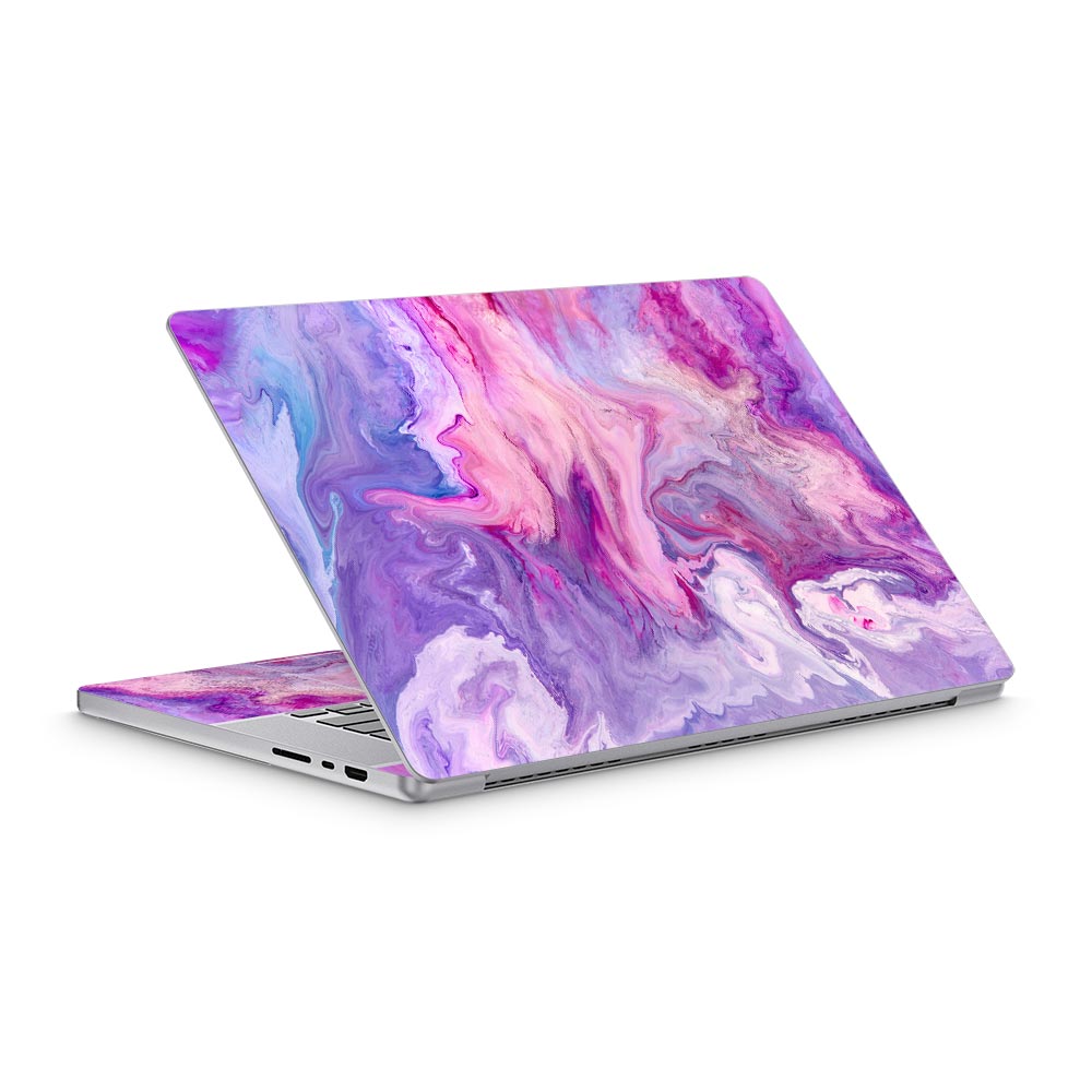 Purple Marble Swirl MacBook Pro 16 (2021) Skin