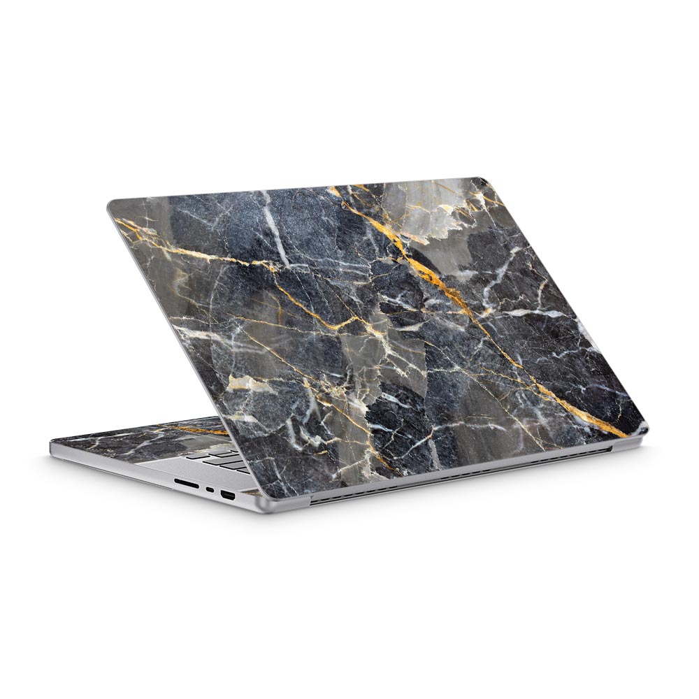 Slate Gold Marble MacBook Pro 16 (2021) Skin