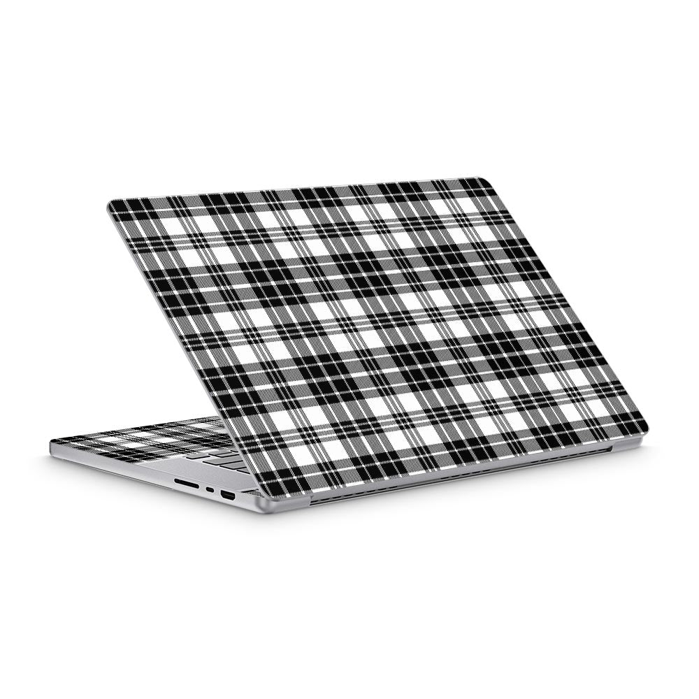 Black Plaid MacBook Pro 16 (2021) Skin