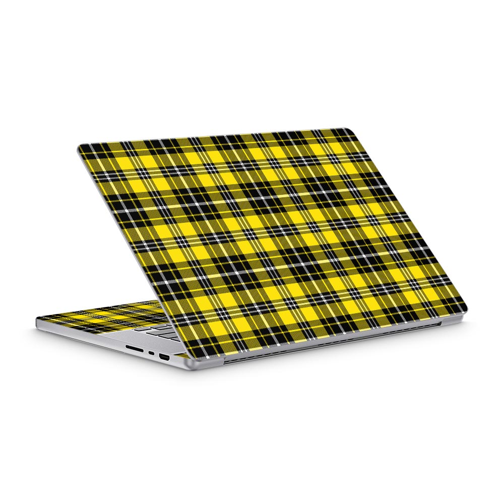 Yellow Plaid MacBook Pro 16 (2021) Skin