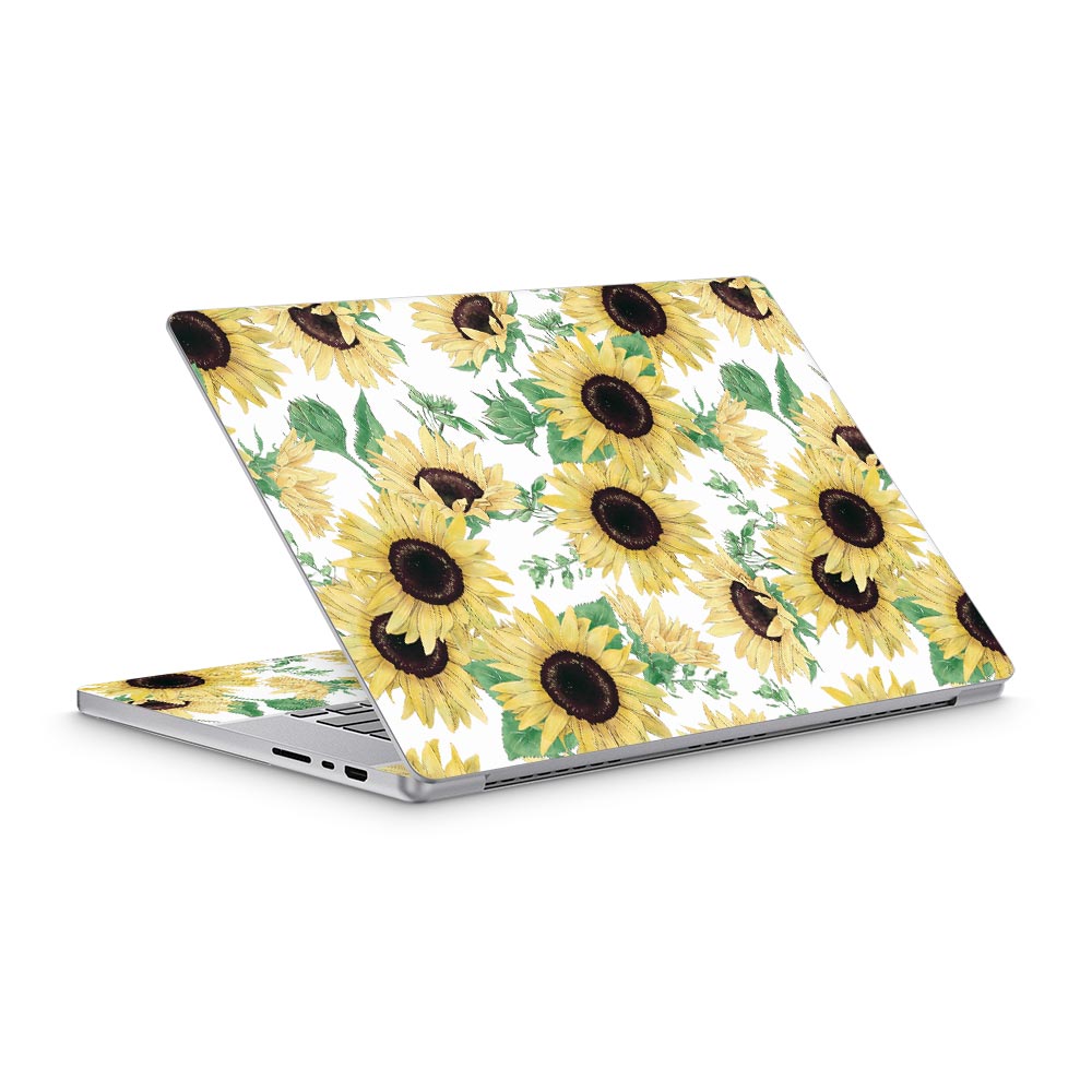 Watercolour Sunflowers MacBook Pro 16 (2021) Skin