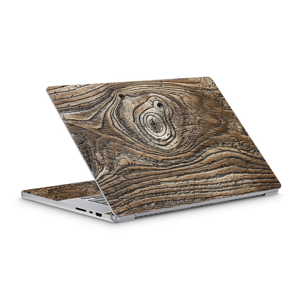 Vintage Knotted Wood MacBook Pro 16 (2021) Skin