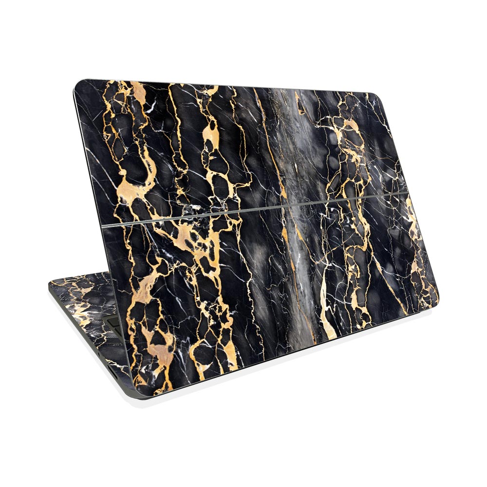 Slate Grey Gold Marble Microsoft Surface Laptop Studio Skin