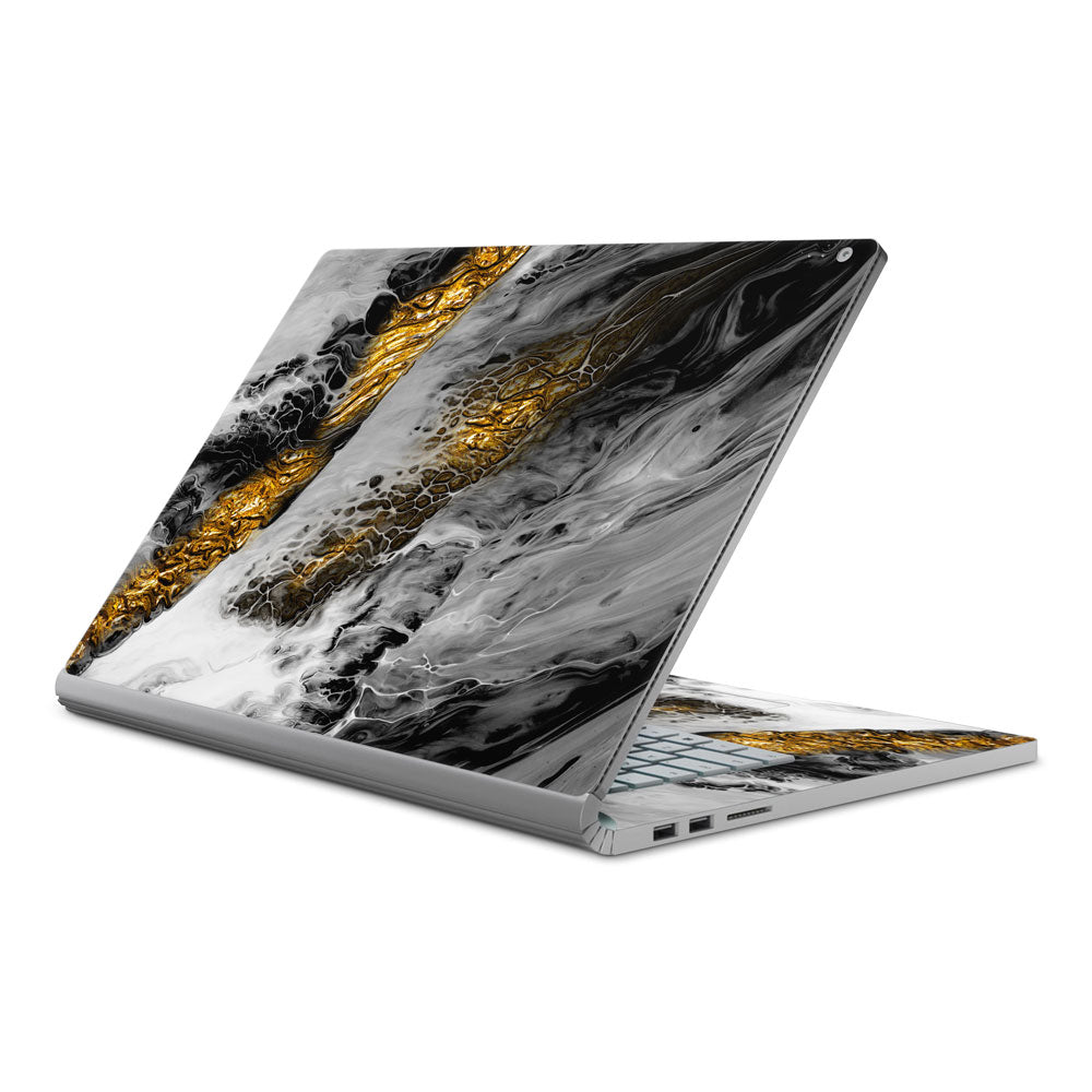 Grey Abstract Microsoft Surface Book 2 15 Skin
