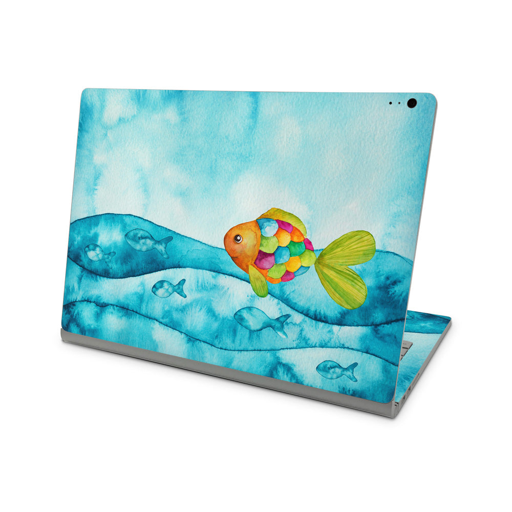 Aquarelle Fish Microsoft Surface Book Skin