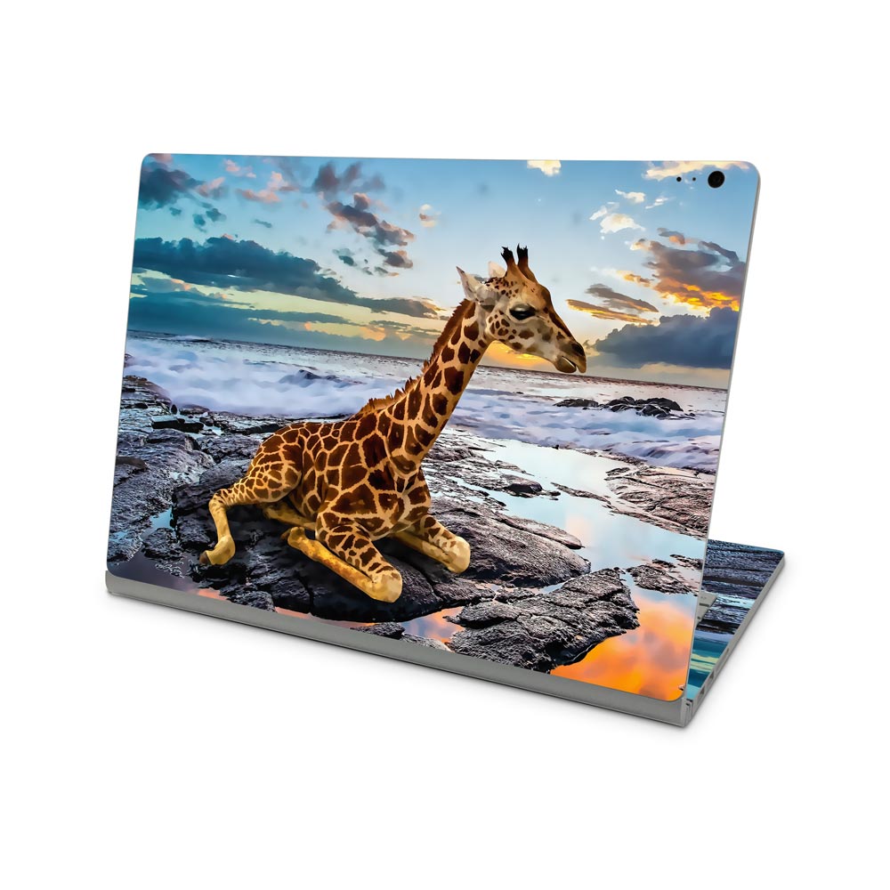 Giraffe by Sea Microsoft Surface Book Skin