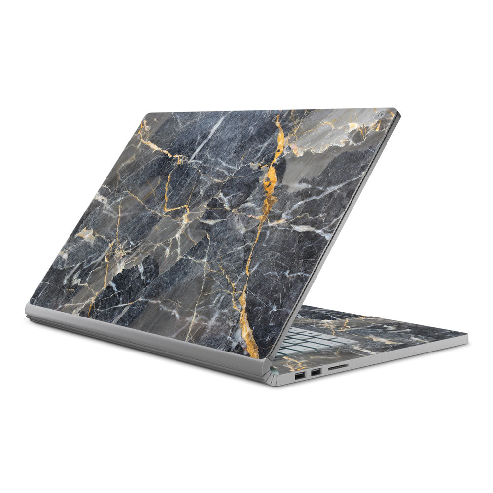 Slate Gold Marble Microsoft Surface Book 2 15 Skin