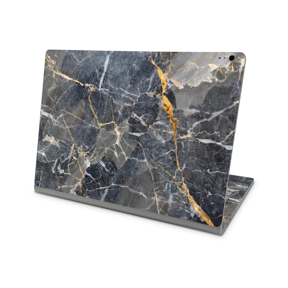 Slate Gold Marble Microsoft Surface Book 2 13 Skin