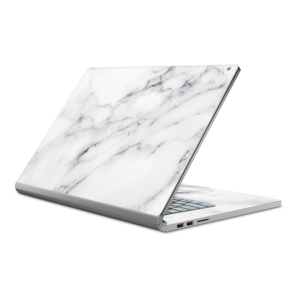 White Marble II Microsoft Surface Book 2 15 Skin