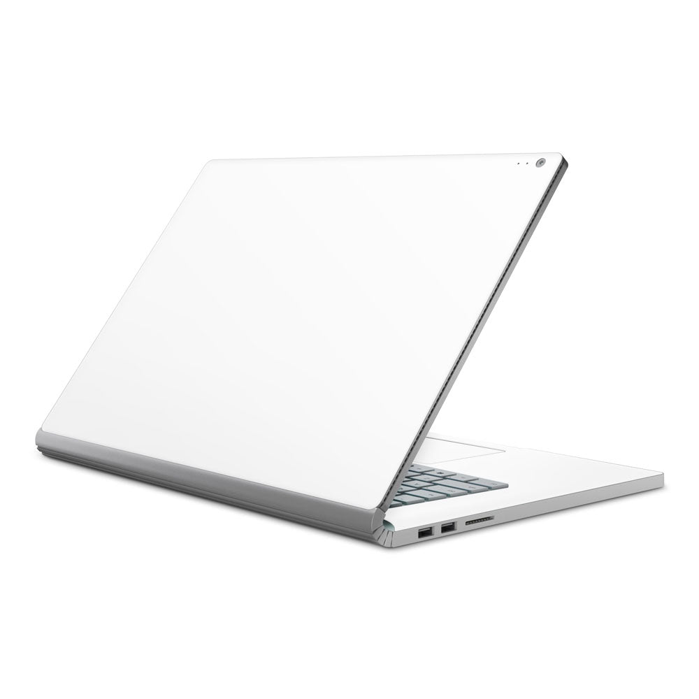White Microsoft Surface Book 2 15 Skin