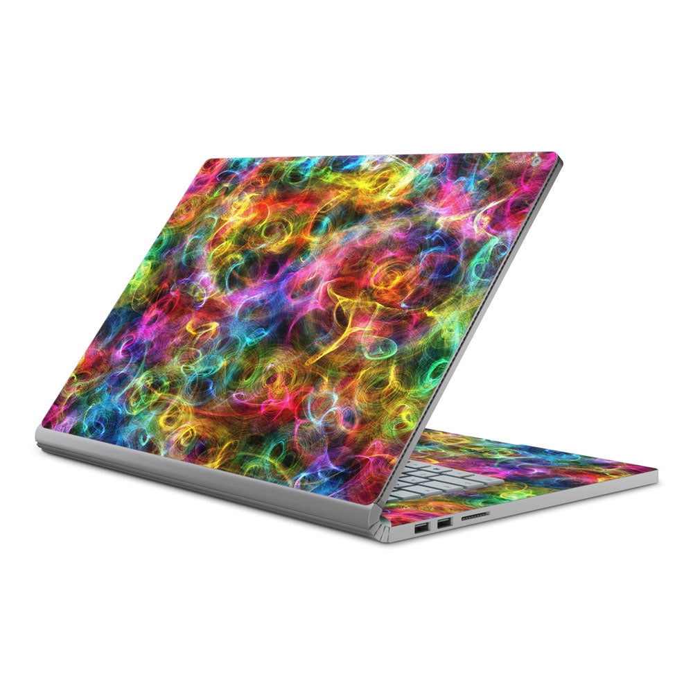 Rainbow Fluffy Microsoft Surface Book 2 15 Skin