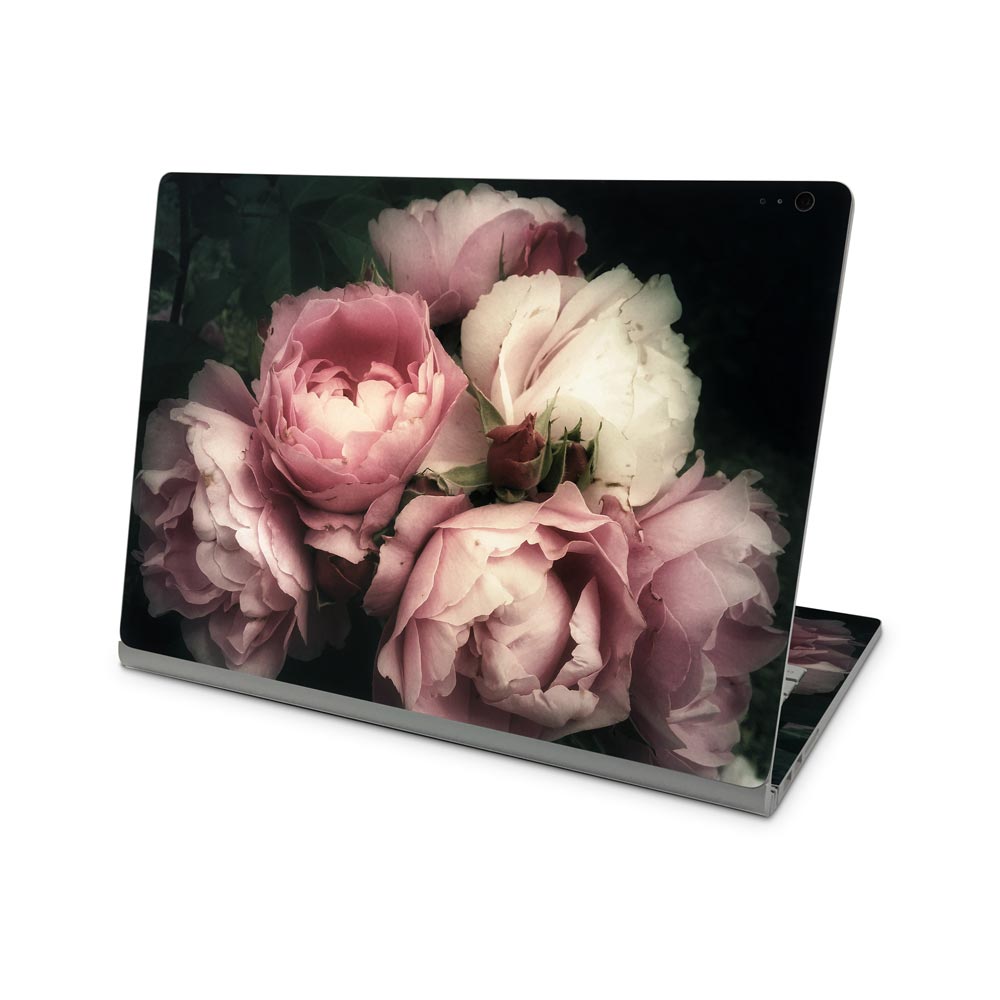 Blush Pink Roses Microsoft Surface Book Skin