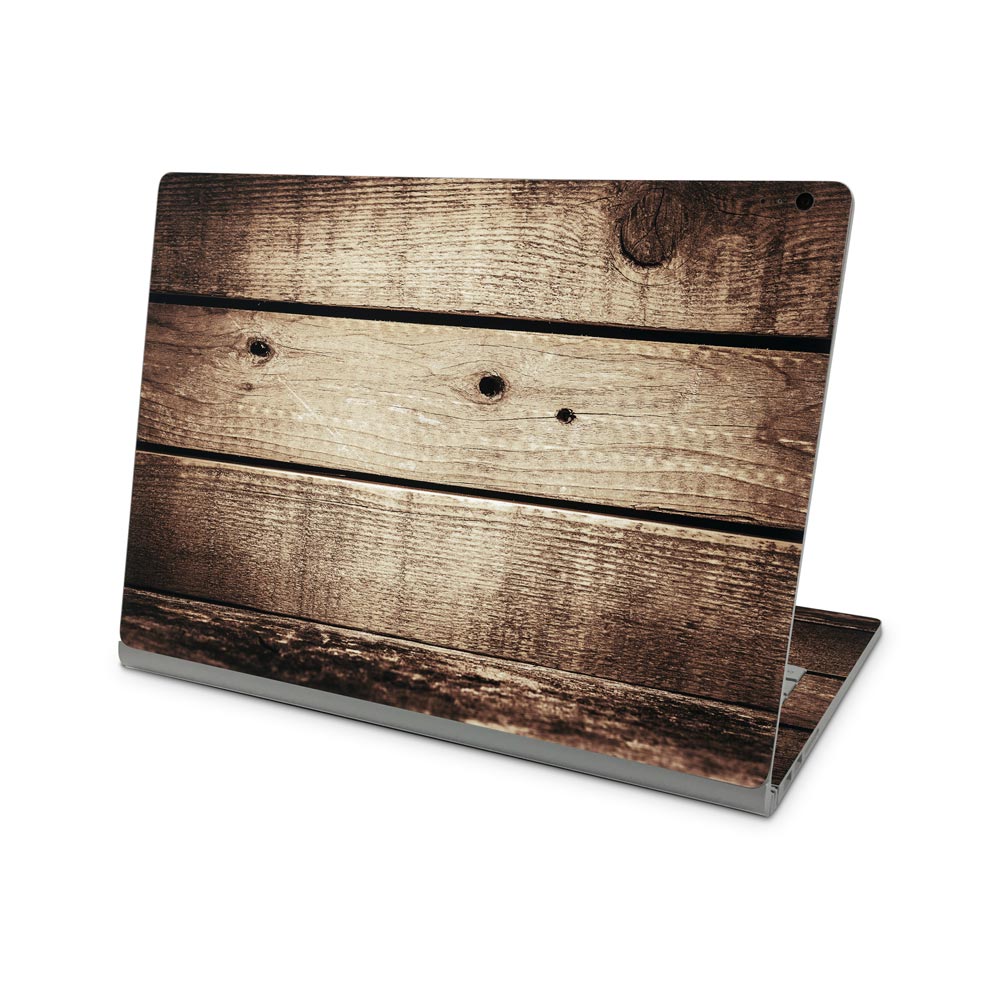 Vintage Wood Microsoft Surface Book 2 13 Skin