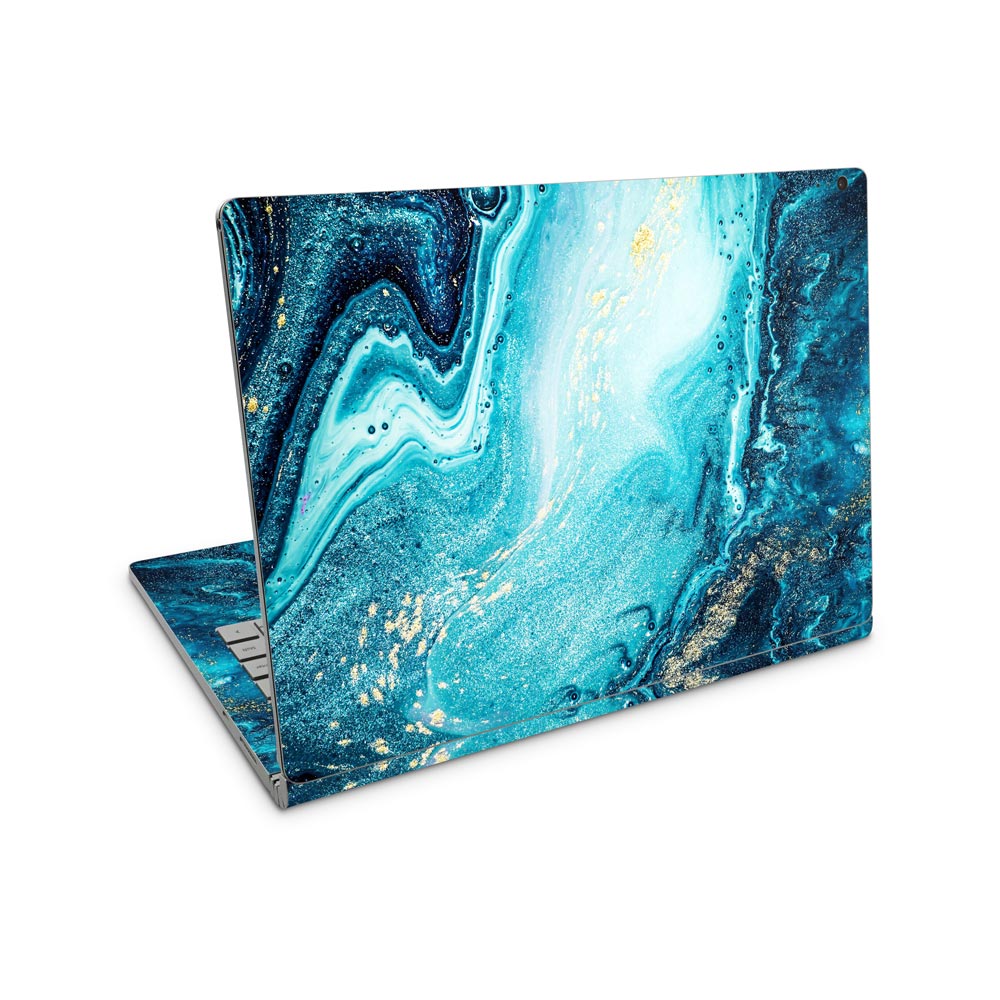 Blue River Marble Microsoft Surface Book 3 13 Skin