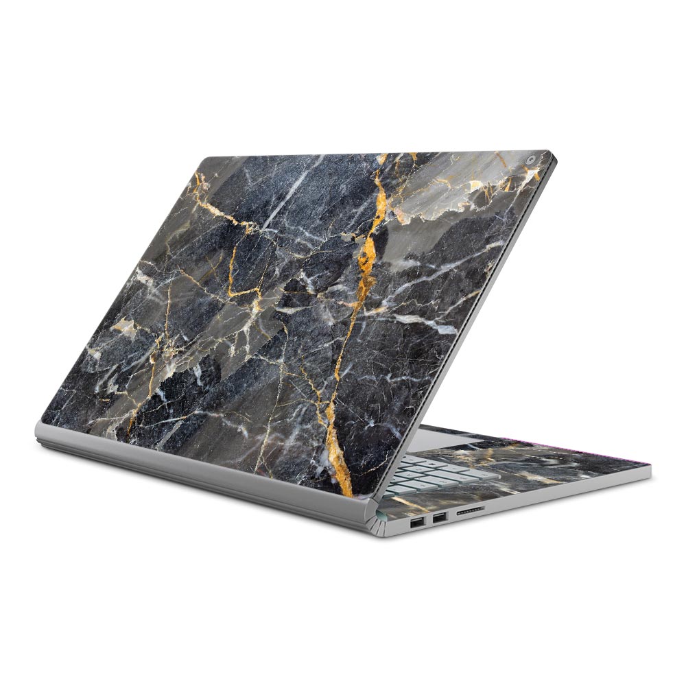 Slate Gold Marble Microsoft Surface Book 3 15 Skin