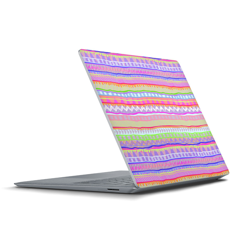 Pink Tribal Chevron Microsoft Surface Laptop Skin