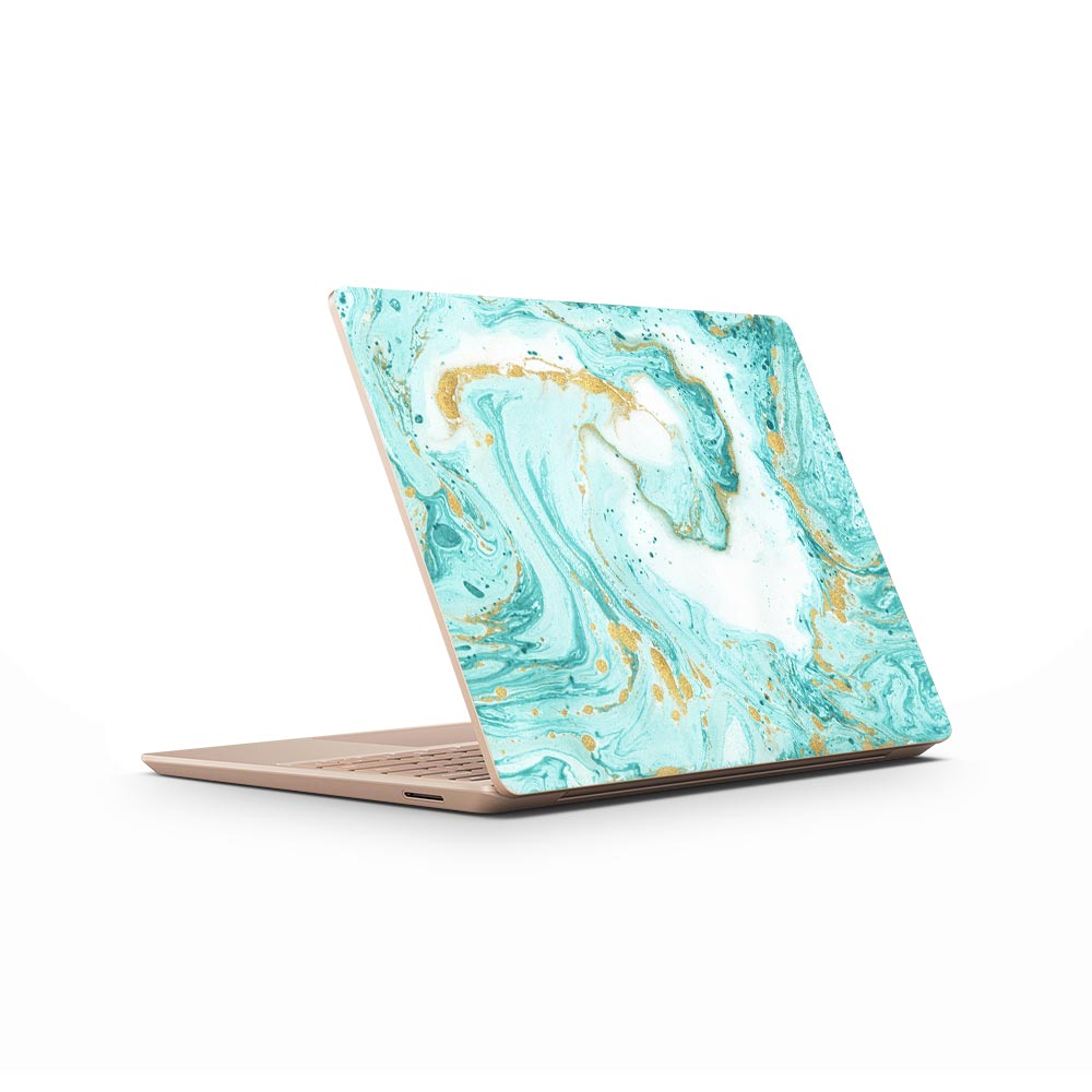 Ocean Marble Swirl Microsoft Surface Laptop Go Skin