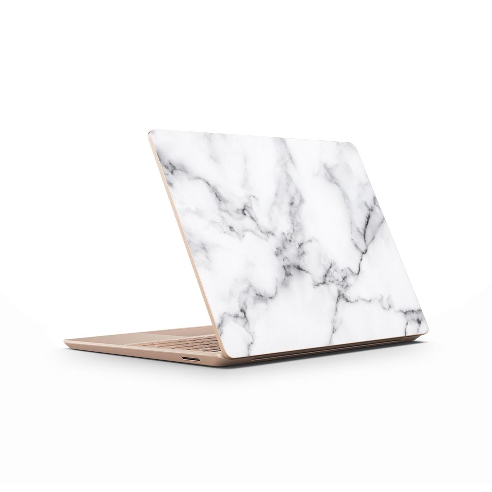 White Marble III Microsoft Surface Laptop Go Skin