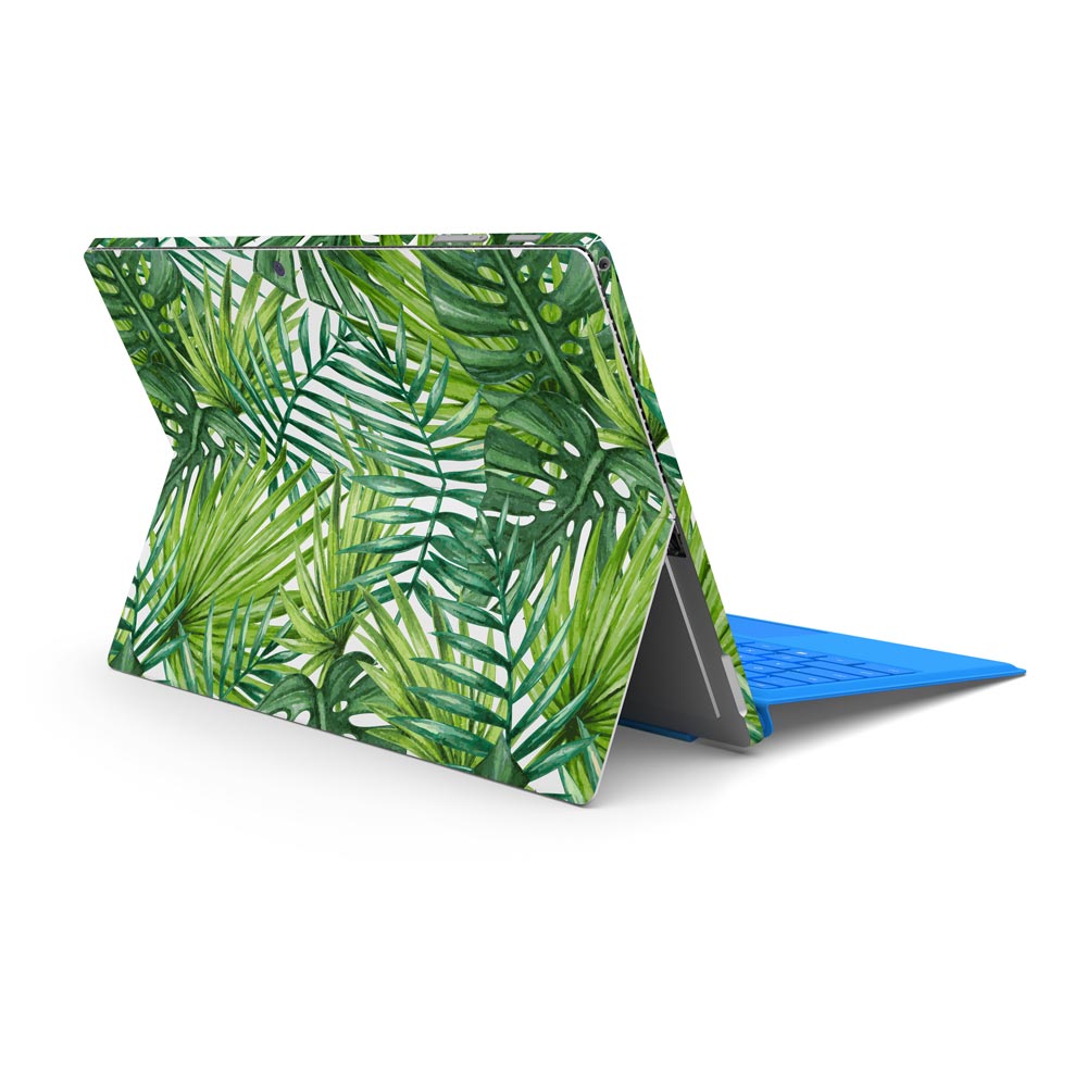 Watercolour Palm Leaves Microsoft Surface Skin