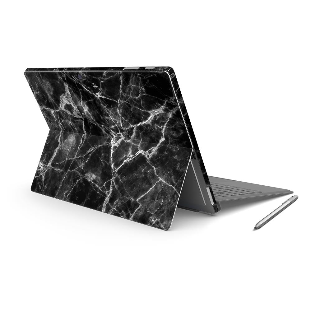 Black Marble Surface Pro 7 Skin