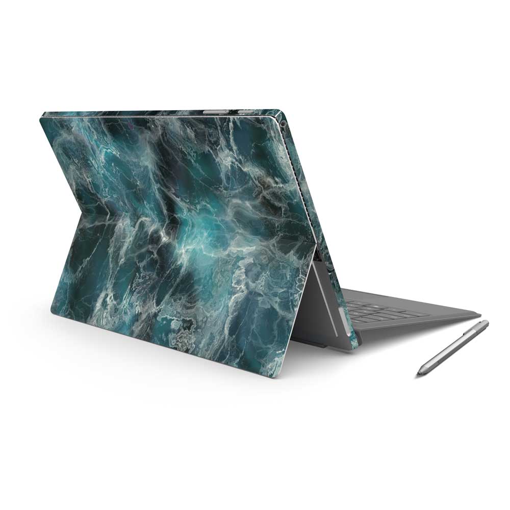 Blue Ocean Marble Microsoft Surface Pro 7 Skin