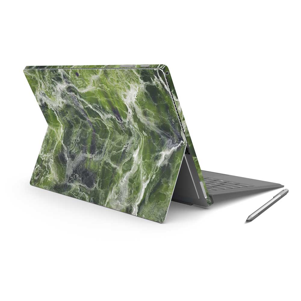 Green Ocean Marble Microsoft Surface Pro 7 Skin