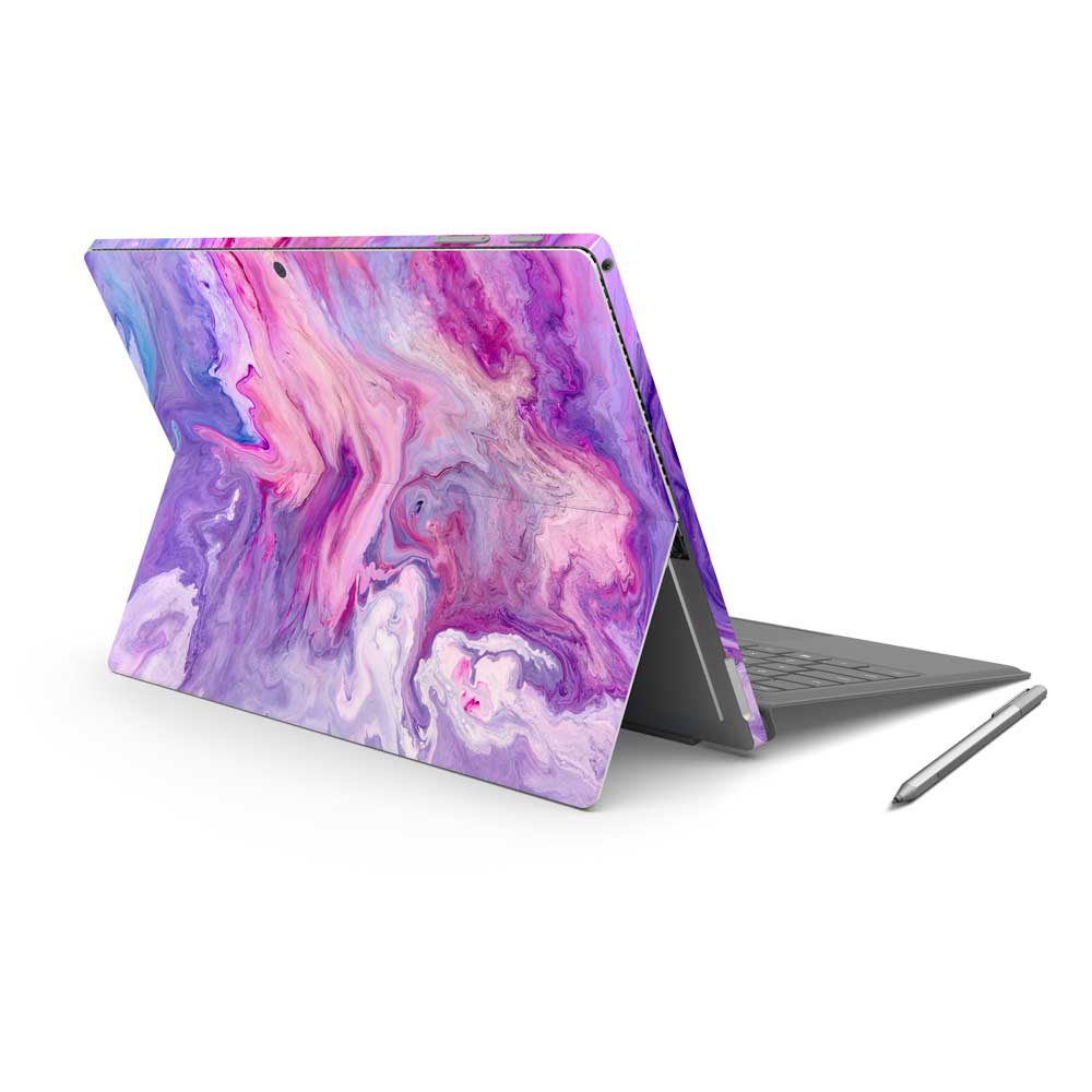 Purple Marble Swirl Microsoft Surface Pro 7 Skin
