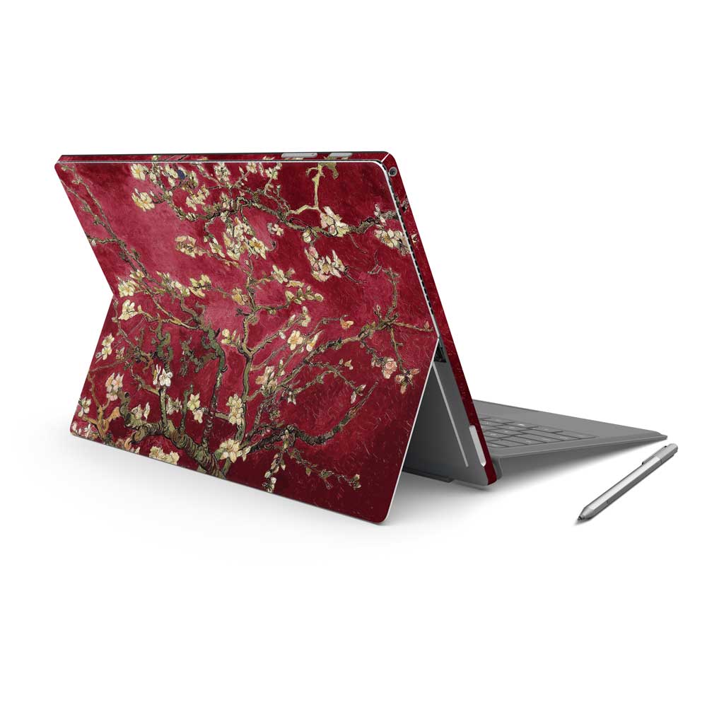 Red Blossoming Almonds Microsoft Surface Pro 7 Skin