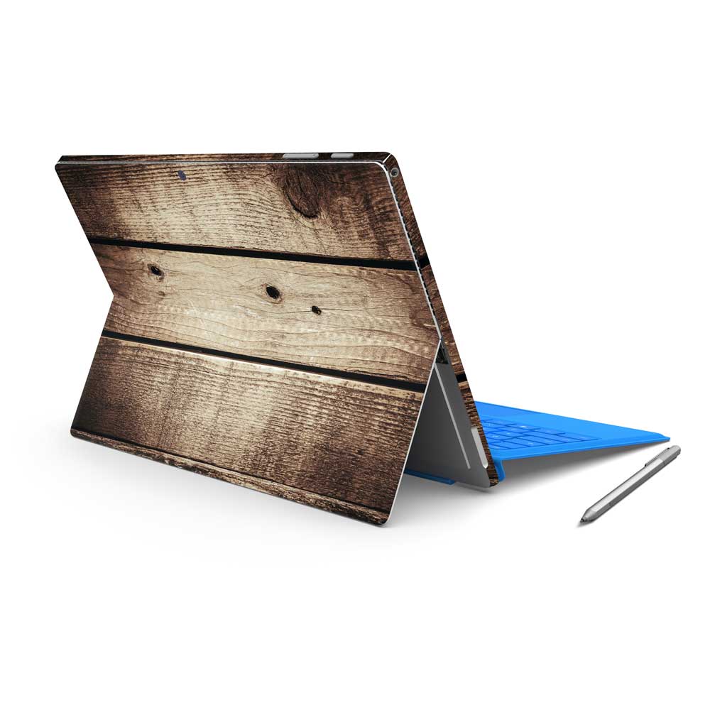 Vintage Wood Microsoft Surface Pro 7 Skin