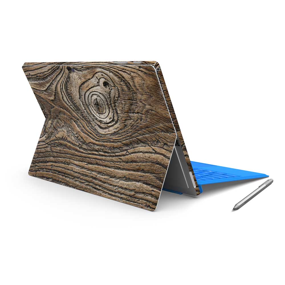 Vintage Knotted Wood Microsoft Surface Pro 7 Skin