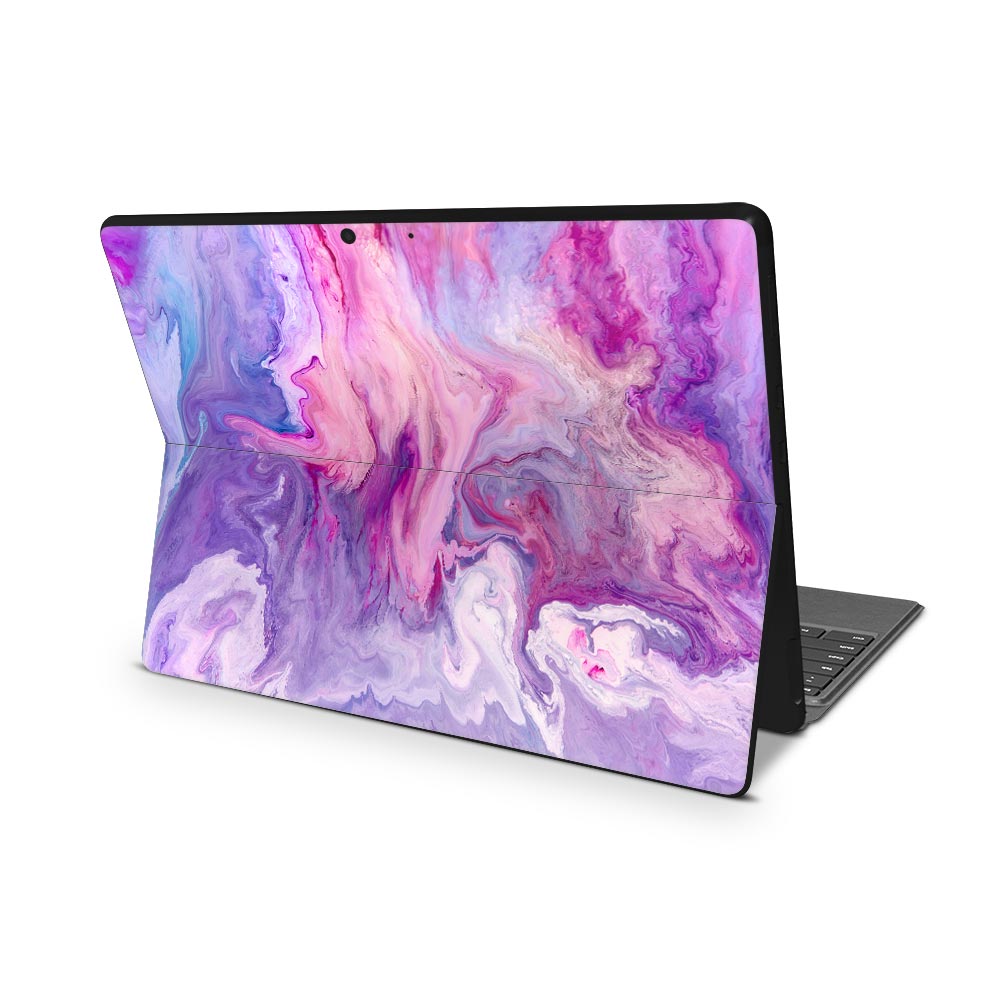 Purple Marble Swirl Microsoft Surface Pro 8 Skin