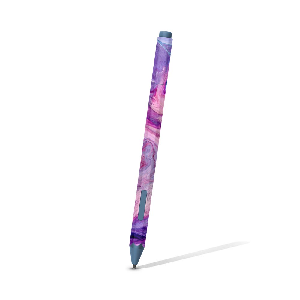 Purple Marble Swirl Microsoft Surface Pen Skin