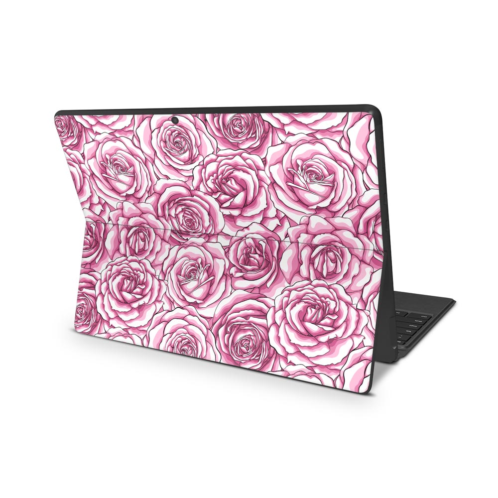 Etched Rose Microsoft Surface Pro X Skin