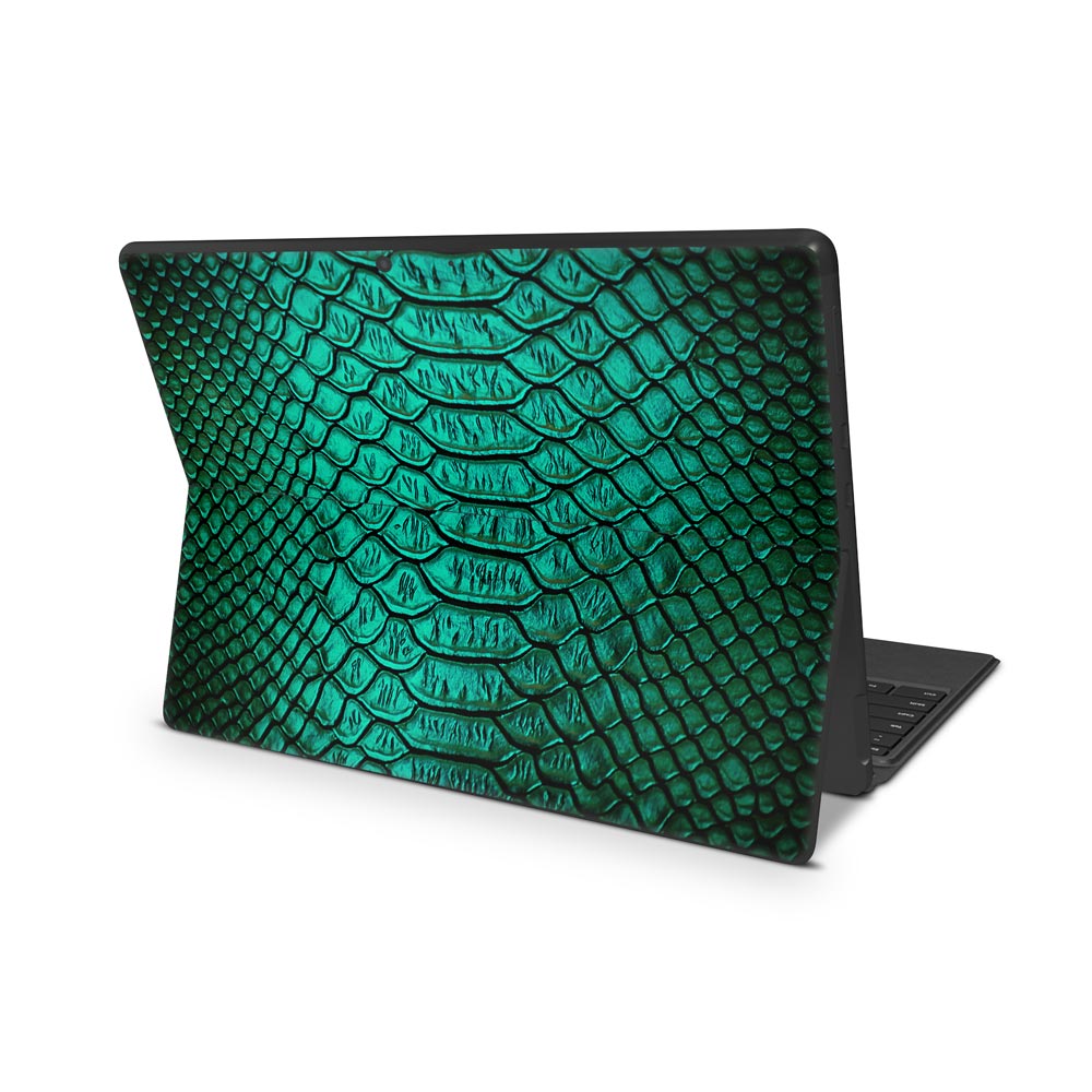 Jungle Green Snake Skin Microsoft Surface Pro X Skin