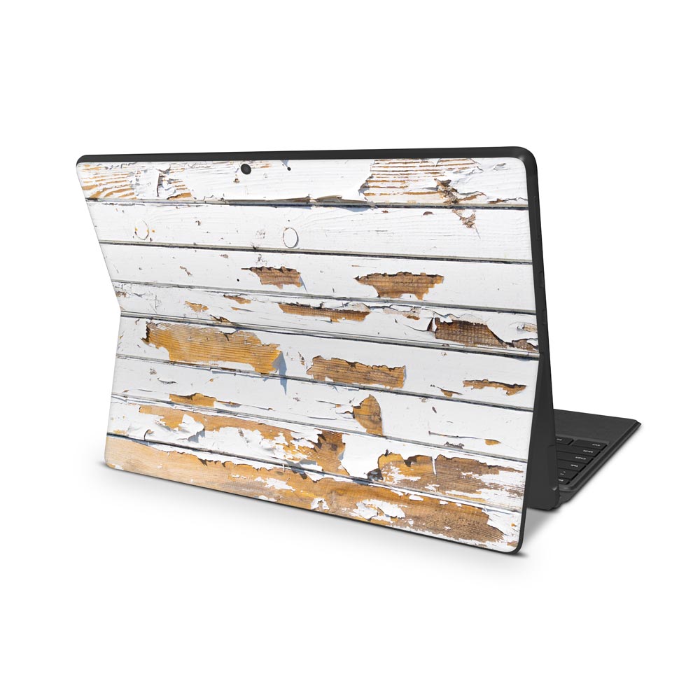 Peeling Wood Panels Microsoft Surface Pro X Skin